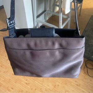 Vintage Coach Mercer Shoulder Bag Brown/Black Neoprene B0K 7412